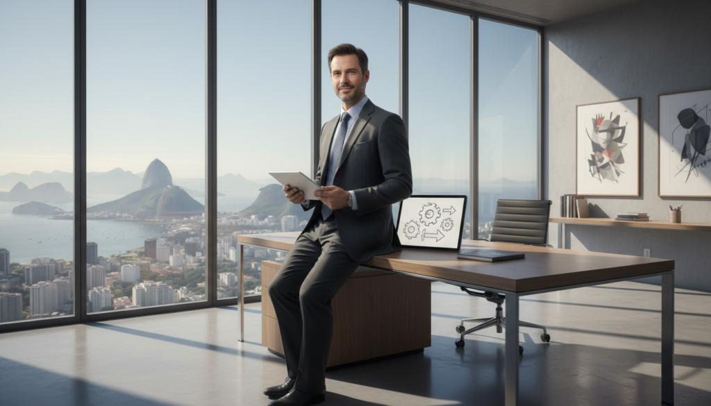 Advogado carioca planejando marketing estratégico, Ponto Juris, diferenciação mercado jurídico RJ